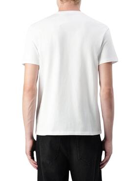 T-shirt Calvin Klein Gradient Monogramm weiß für Herren