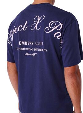 T-shirt Project x Paris Member's Club lila für Herren.