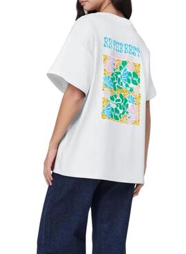 T-shirt Pieces Alfi The Best weiß für Damen.
