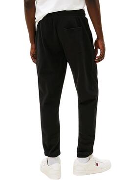 Hose Tommy Jeans Flag slim schwarz für Herren