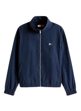 Tommy Jeans Essential Jacke in Marineblau, reguläre Passform für Herren.