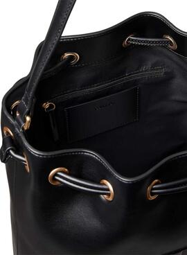 Handtasche Calvin Klein Jeans Bucket Monogramm schwarz für Damen