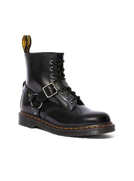 Stiefelettes Dr Martens 1460 Harness Schwarz Damen