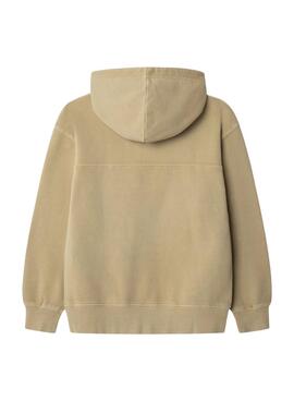 Kapuzenpullover Pepe Jeans Timothy in Braun für Kinder.