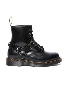 Stiefelettes Dr Martens 1460 Harness Schwarz Damen