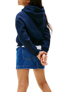 Pullover Tommy Hilfiger Rhine Flag Marine Mädchen
