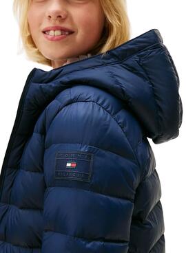 Gepolsterter Jacke von Tommy Hilfiger in Marineblau für Kinder.