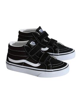 Turnschuhe Vans Sk8 Mid Schwarz für Kinder