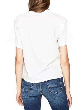 T-Shirt Pepe Jeans Musete Weiß Damen