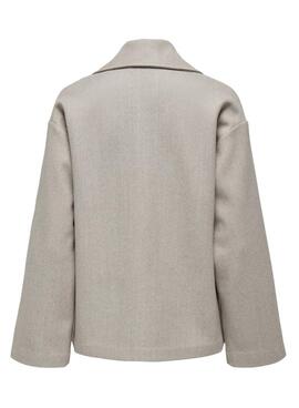Kurzmantel Only Nancy in Beige für Damen.
