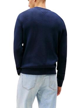 Jersey Tommy Jeans basic blau für Herren.