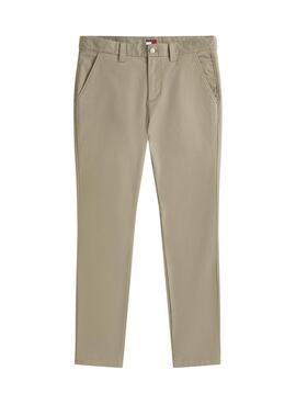 Hose Tommy Jeans Austin Chino in Grün für Herren