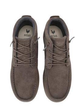 Stiefeletten Walkin Pitas aus grauem Wildleder für Herren