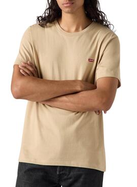 Basic Levi's T-Shirt in beige für Herren