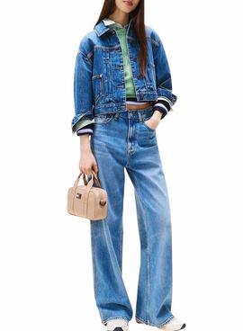 Handtasche Tommy Jeans Daily Crossover beige für Damen