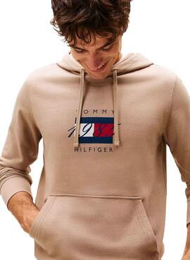 Sweatshirt Tommy Hilfiger Linear beige für Herren