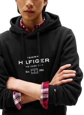Sweatshirt Tommy Hilfiger Oval schwarz für Herren