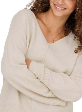 Pullover Only Whitney in Beige für Damen.