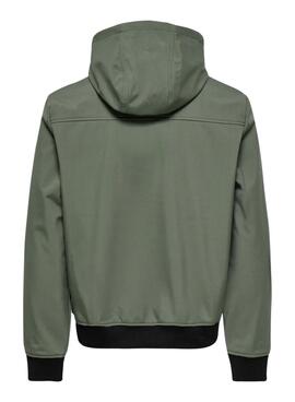 Only and Sons Bowie grüne Jacke für Herren.