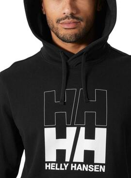 Sweatshirt Helly Hansen schwarzes Logo für Herren