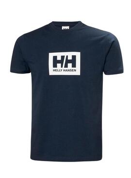 T-Shirt Helly Hansen Box navy blue für Herren