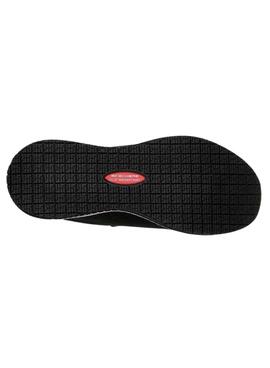 Skechers Squad rutschfeste schwarze Damenschuhe