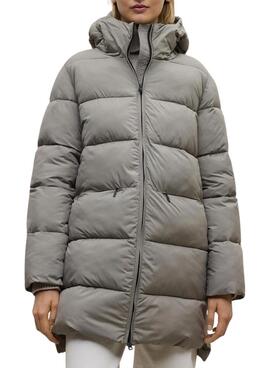 Jacke gepolstert Ecoalf Marangu beige für Damen