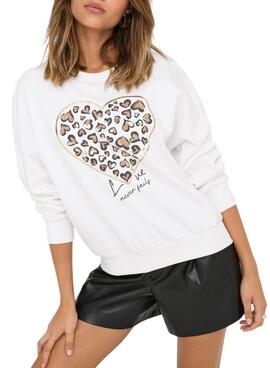 Sweatshirt Only Tammie weiß für Damen