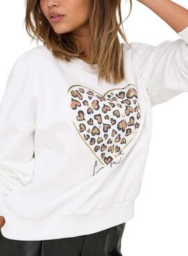 Sweatshirt Only Tammie weiß für Damen