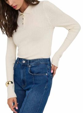 Pullover Only Mila  in Beige für Damen.