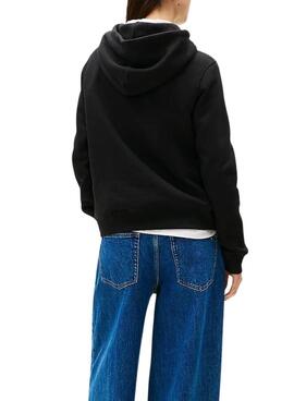 Tommy Jeans Linear Sweatshirt Schwarz für Damen