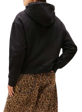 Sweatshirt Tommy Jeans Western Schwarz für Damen