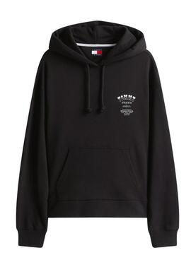 Sweatshirt Tommy Jeans Western Schwarz für Damen