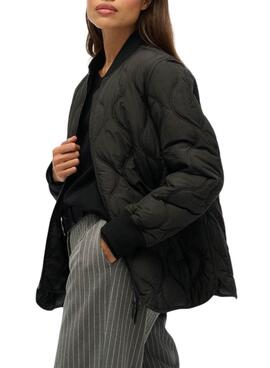 Daunenjacke Superdry gesteppt schwarz für Damen