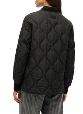 Daunenjacke Superdry gesteppt schwarz für Damen