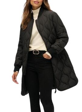 Parka Superdry Quilted Schwarz für Damen