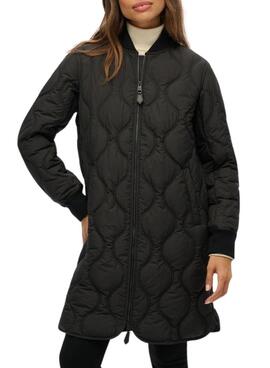 Parka Superdry Quilted Schwarz für Damen