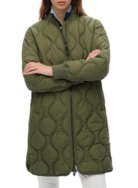 Parka Superdry Steppmantel in Grün für Damen