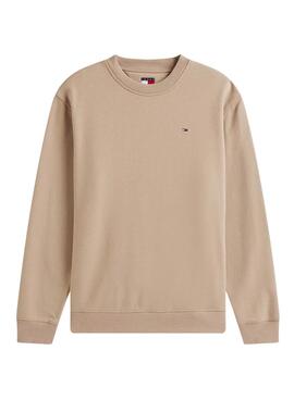 Tommy Jeans Crew Beige Pullover für Herren
