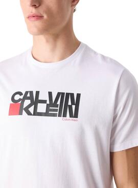 T-shirt Calvin Klein Redbox weiß für Herren