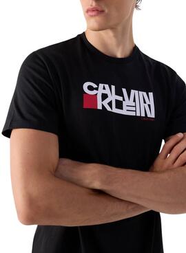 T-Shirt Calvin Klein Redbox Schwarz für Herren