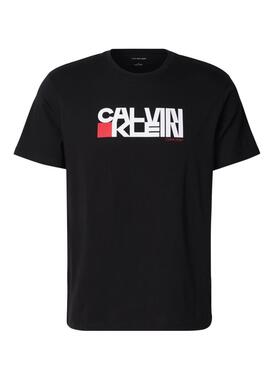T-Shirt Calvin Klein Redbox Schwarz für Herren