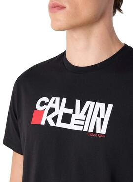 T-Shirt Calvin Klein Redbox Schwarz für Herren