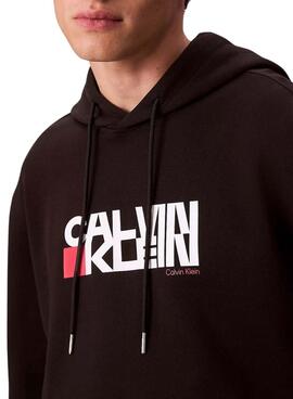 Sweatshirt Calvin Klein CK Redbox schwarz für Herren