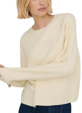 Pullover Only Katia in Beige für Damen.