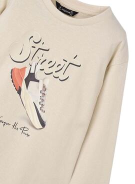 T-Shirt Mayoral Street beige für Jungen