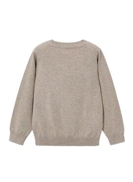 Mayoral Basic-Strickpullover in Beige für Jungen.