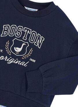 Sweatshirt von Mayoral in Marineblau für Mädchen