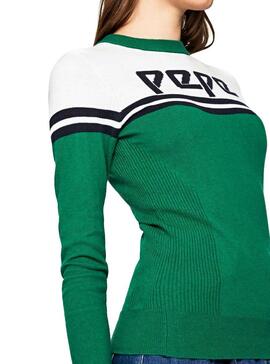 Pullover Pepe Jeans Olimpic Grün Für Damen