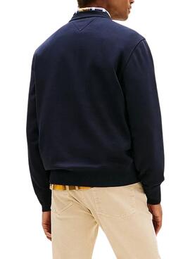 Tommy Hilfiger Pullover Small Crest Marine für Herren